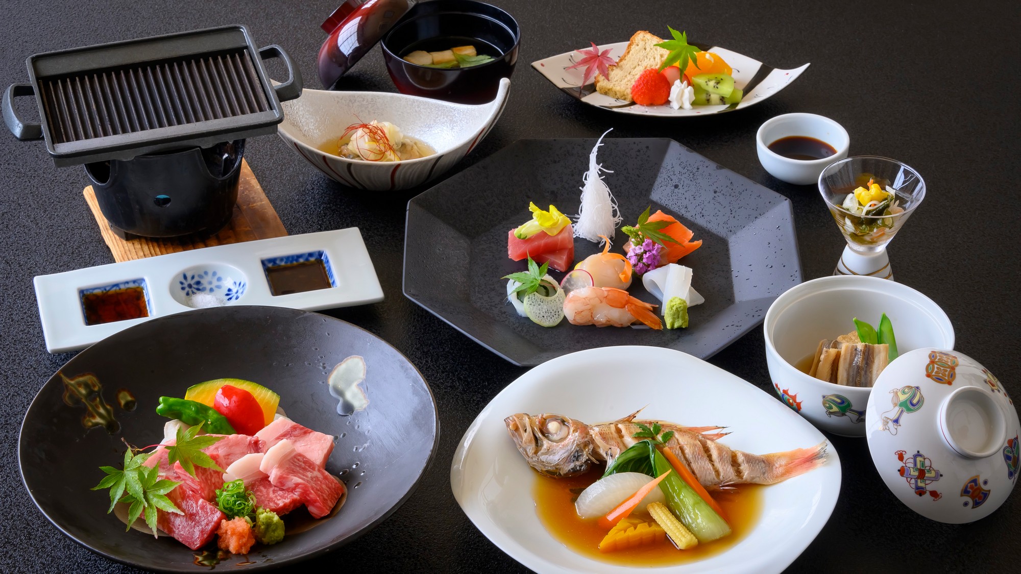 【最高グレード鳥取贅沢会席】鳥取の「旨い」を味わい尽くすなら、ぜひこちら会席コースを。