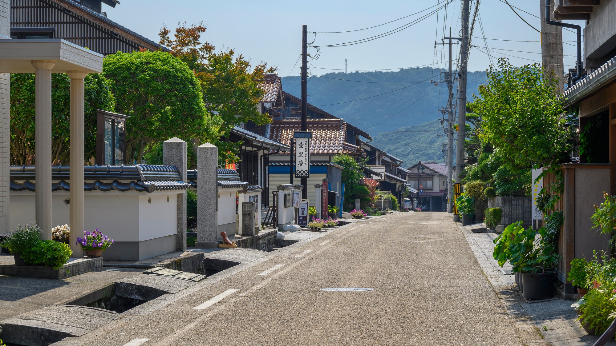 【鹿野の町並み】お天気の良い日には散策がてら歩いて楽しむのも〇