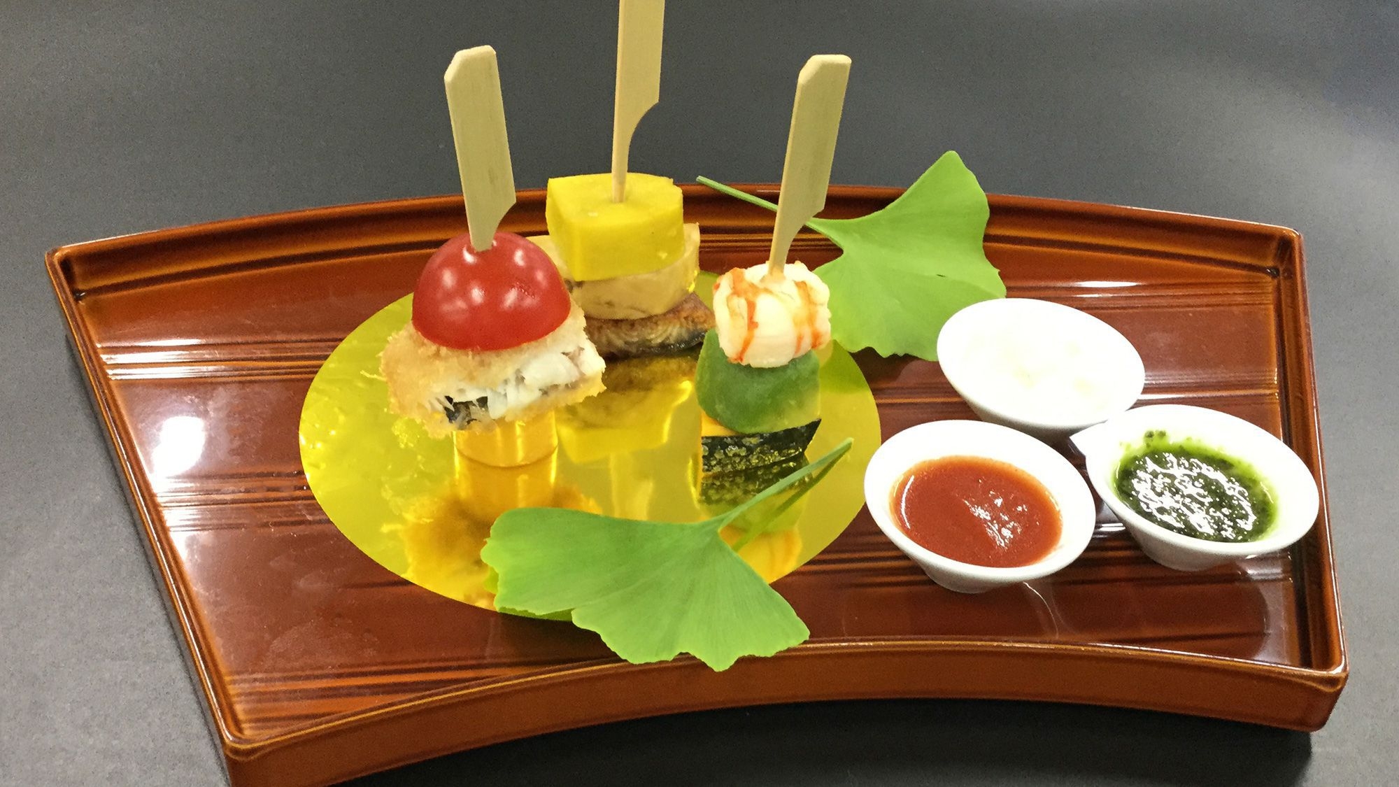 【会席グレードアップ】季節会席プラン　海の幸と秋味のフリット　和牛鉄板焼≪9〜11月≫