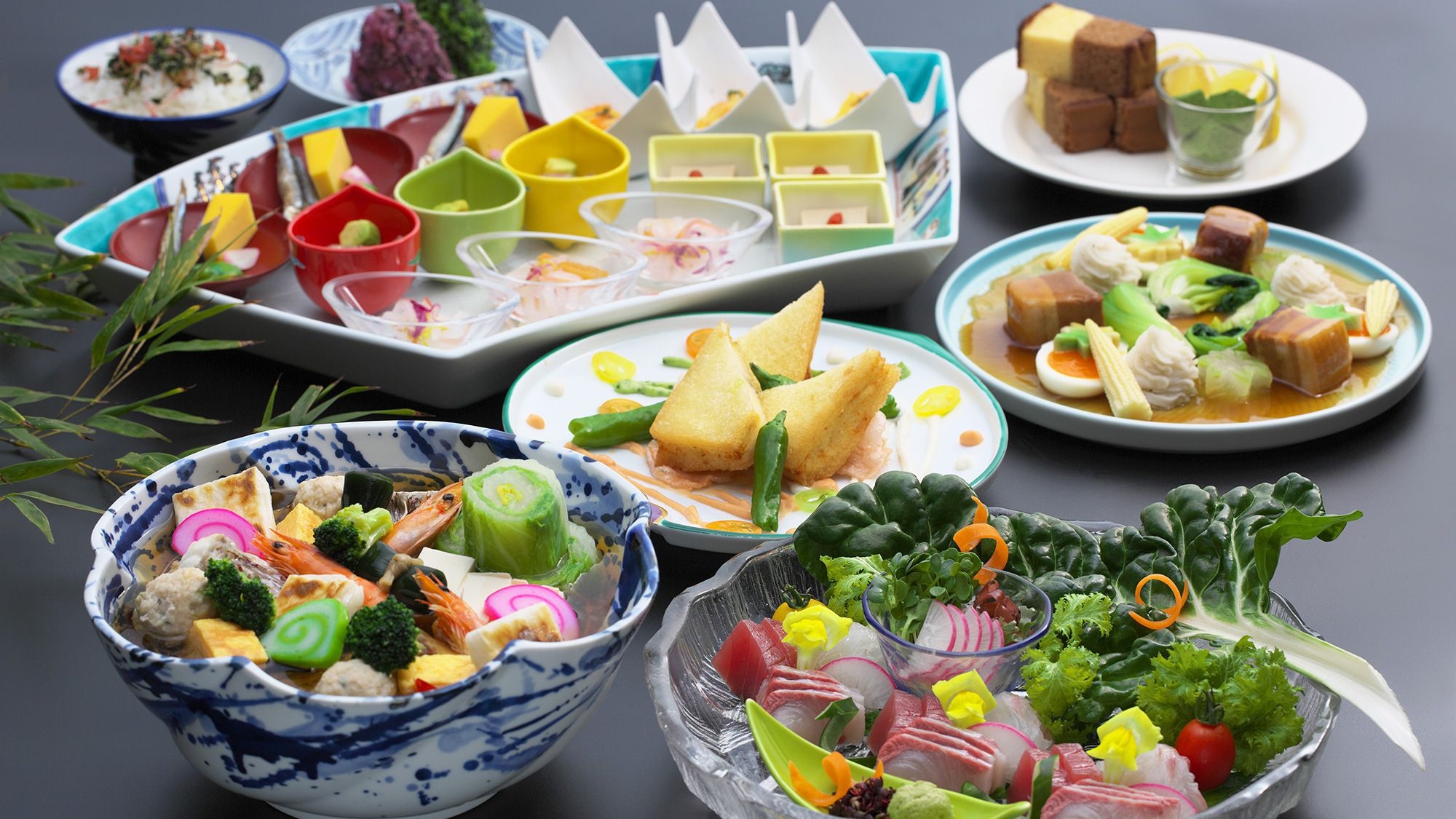 【卓袱スタンダード】海鮮卓袱プラン　長崎雑煮風大鉢蒸し　海老ハトシ≪6〜8月≫