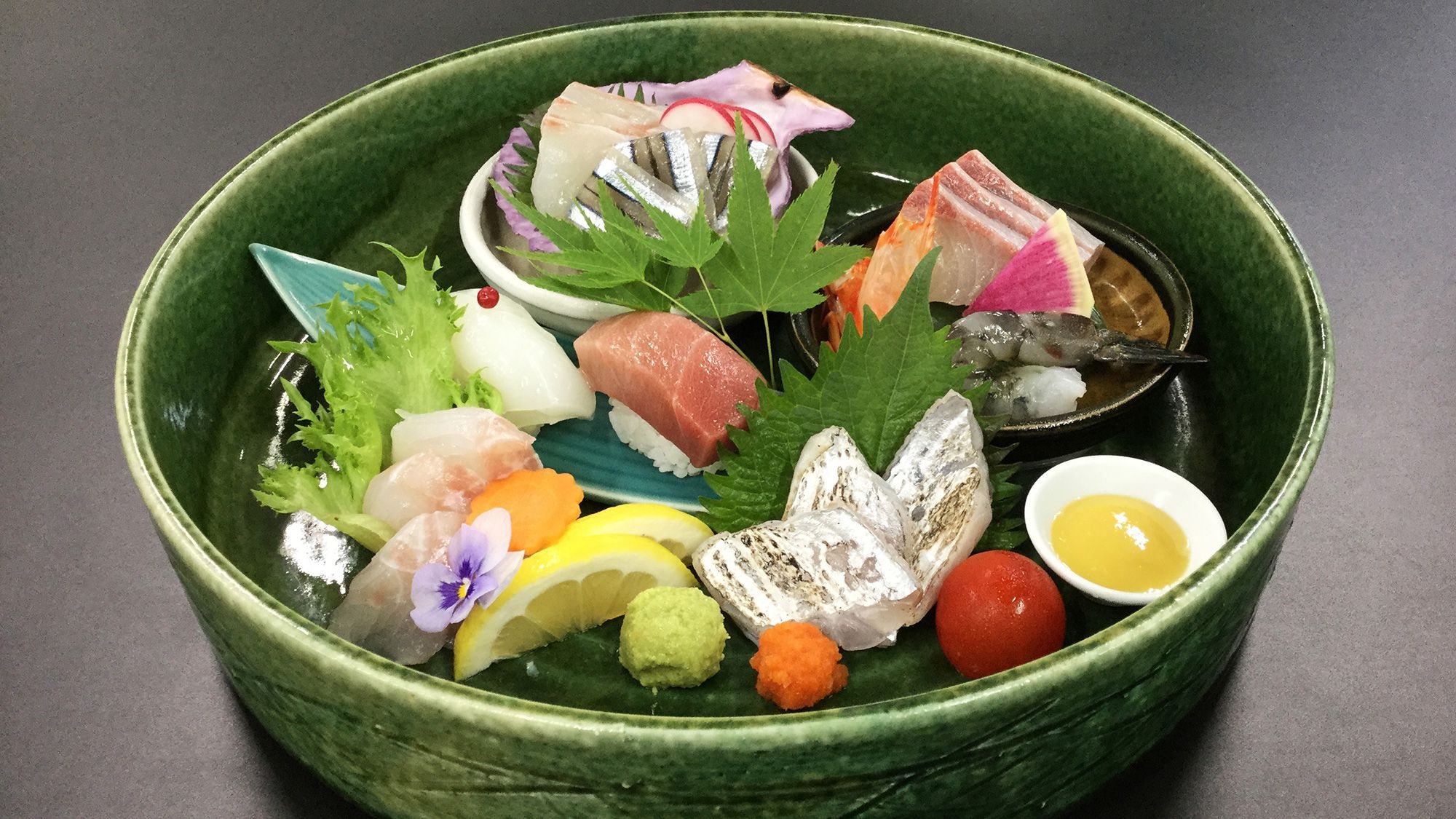 【会席最上級】特鮮会席プラン　新鮮魚介七種　長崎和牛　鮑と白菜の柚子香蒸し≪12〜2月≫