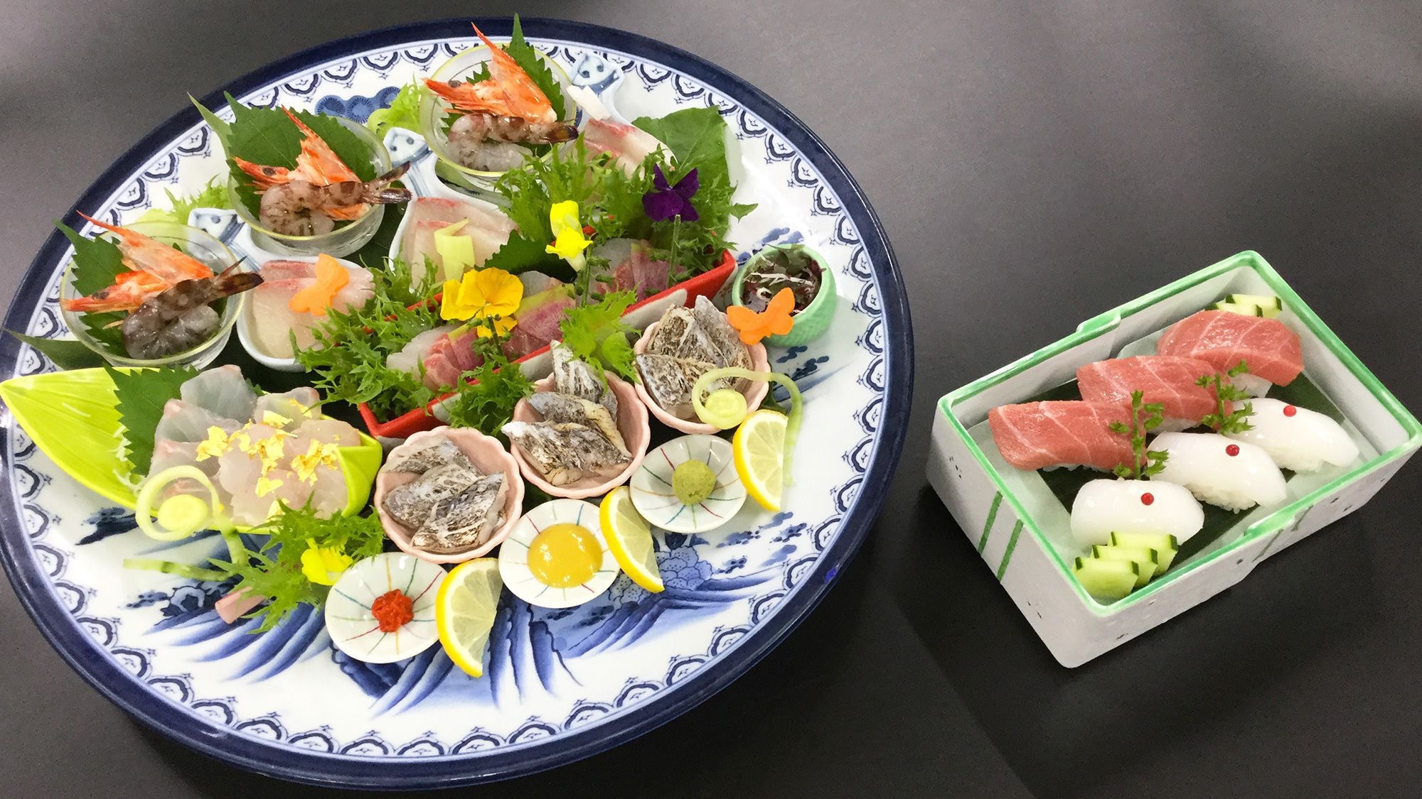 【卓袱最上級】特鮮卓袱プラン　新鮮魚介七種　長崎和牛　鮑と海老の天婦羅≪3〜5月≫