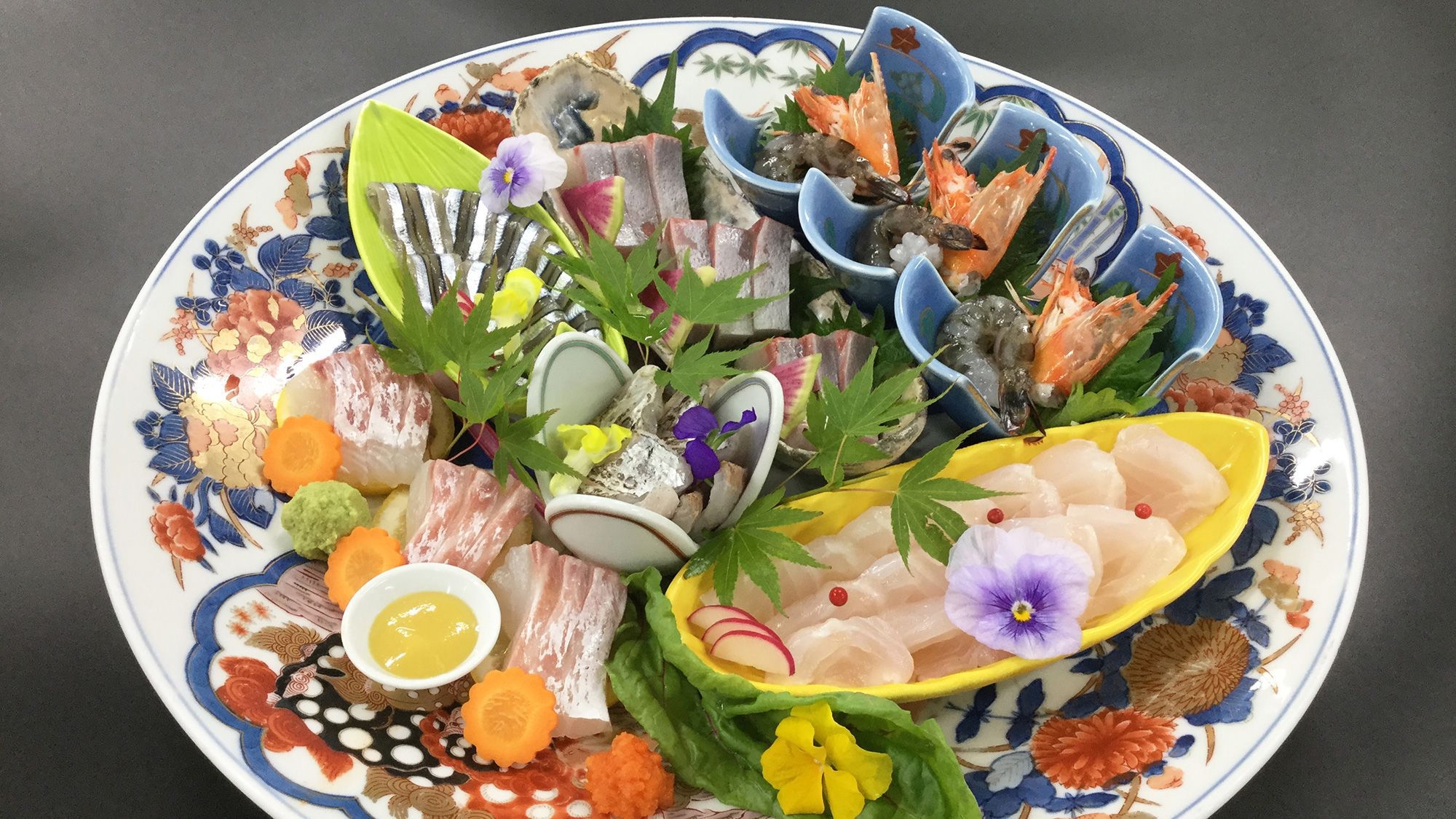 【卓袱最上級】特鮮卓袱プラン　新鮮魚介七種　長崎和牛　鮑と冬野菜の天婦羅≪12〜2月≫