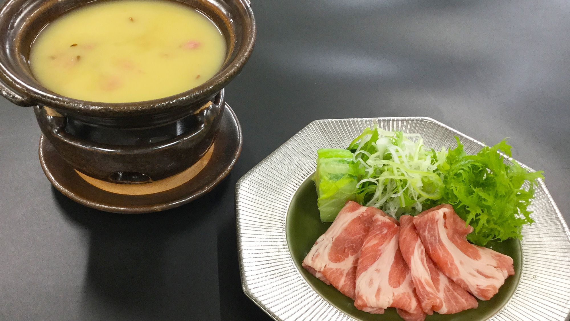 【会席スタンダード】海鮮会席プラン　県産豚白味噌鍋　春の卓袱茶碗蒸し≪3〜5月≫