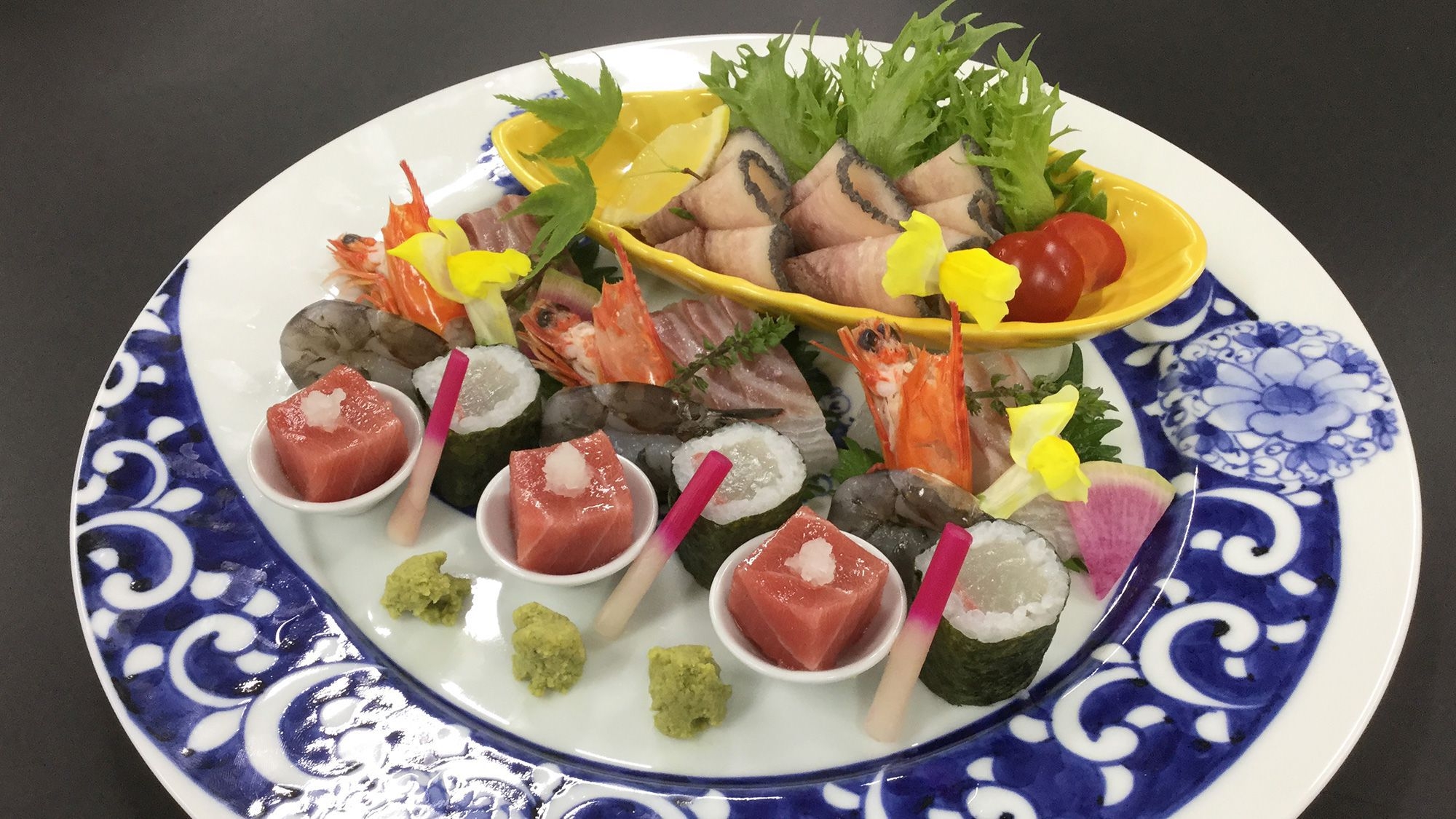 【卓袱グレードアップ】季節卓袱プラン　刺身特選盛り、和牛と彩野菜、長崎天婦羅≪9〜11月≫