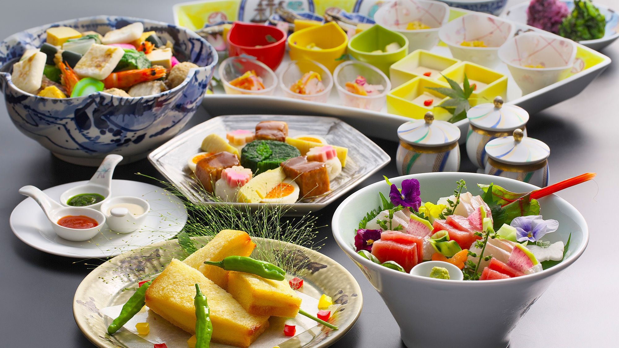 【卓袱スタンダード】海鮮卓袱プラン　長崎雑煮風大鉢蒸し　名物豚の角煮≪3〜5月≫