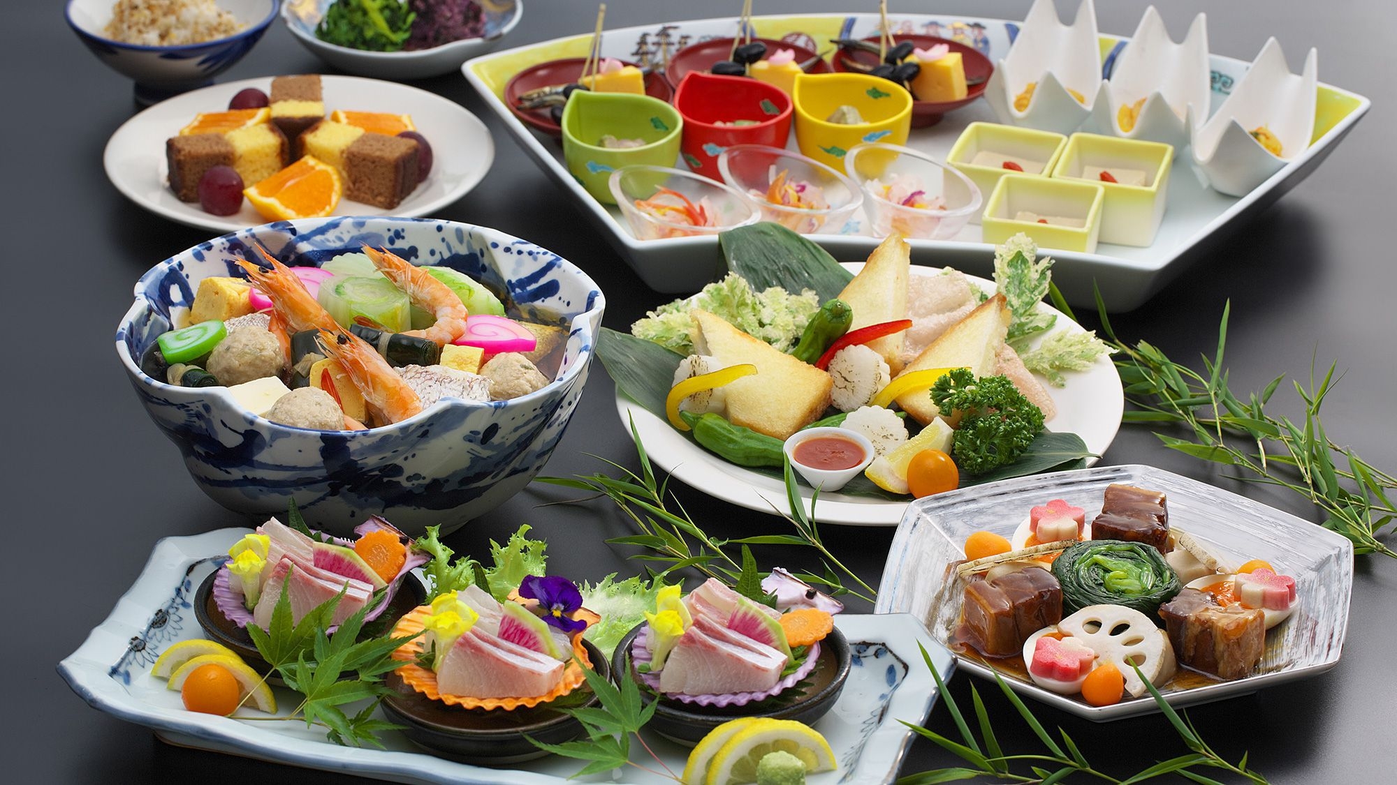 【卓袱スタンダード】海鮮卓袱プラン　長崎雑煮風大鉢蒸し　名物豚の角煮≪12〜2月≫