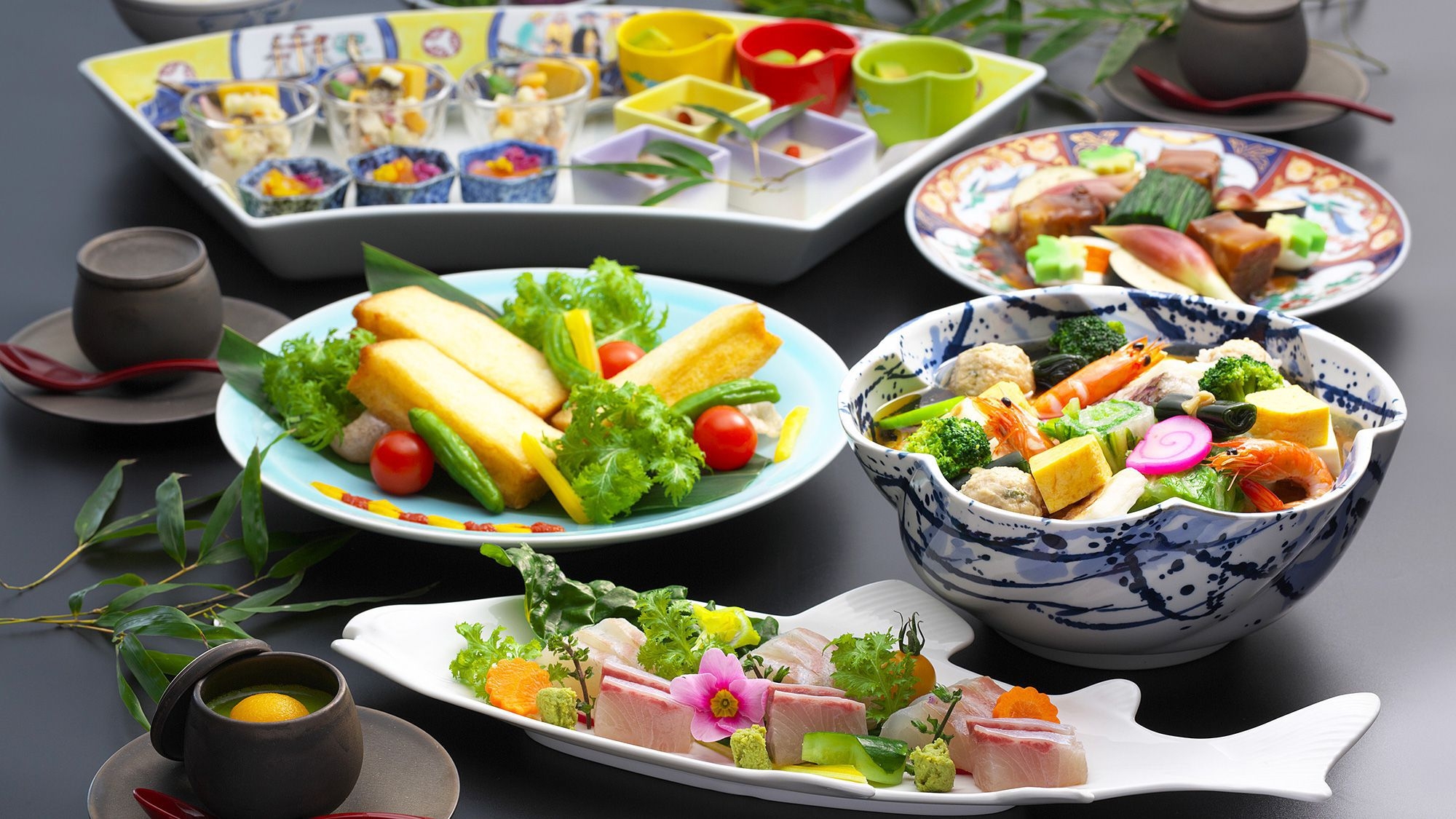 【卓袱スタンダード】海鮮卓袱プラン　長崎雑煮風大鉢蒸し　名物豚の角煮≪6〜8月≫