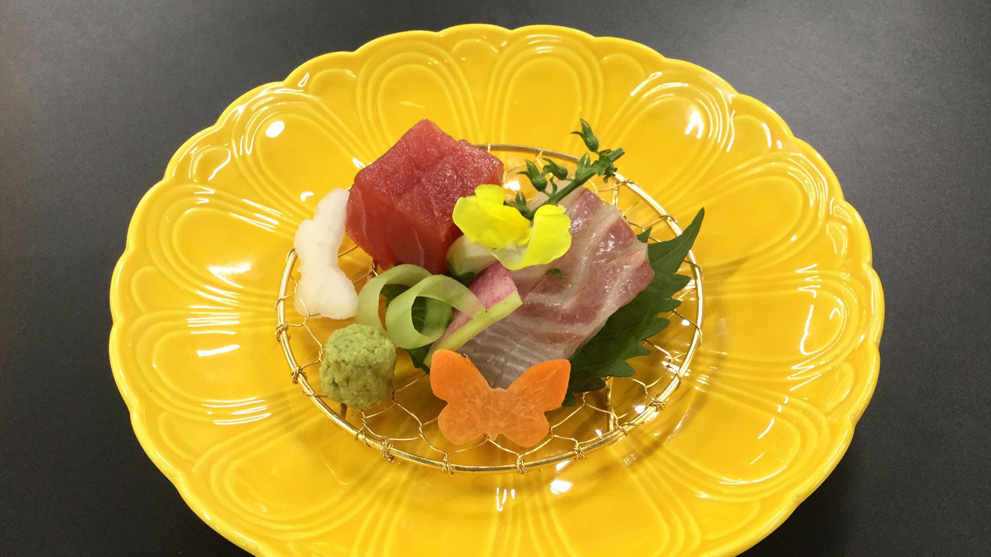 ◆【3～5月会席 梅松】鮮魚二種氷鉢盛り