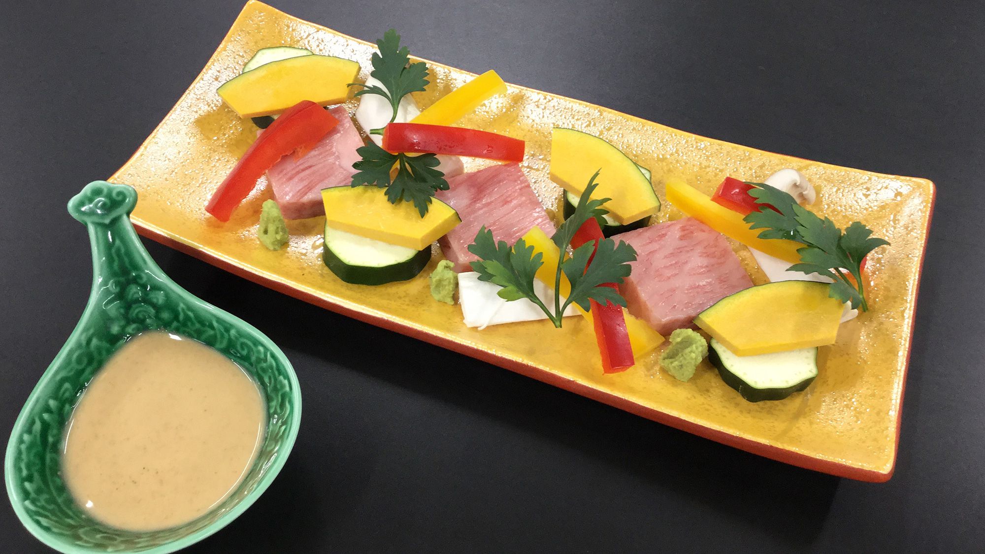 【12～2月卓袱 白鷺】長崎和牛と彩野菜のサラダ仕立て