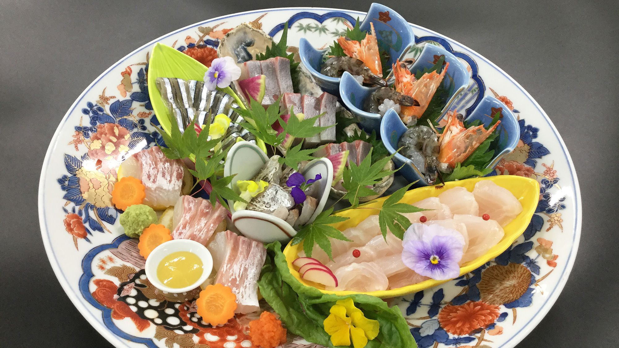 【12～2月卓袱 白鷺】新鮮魚介７種（刺身５種　寿司２種）