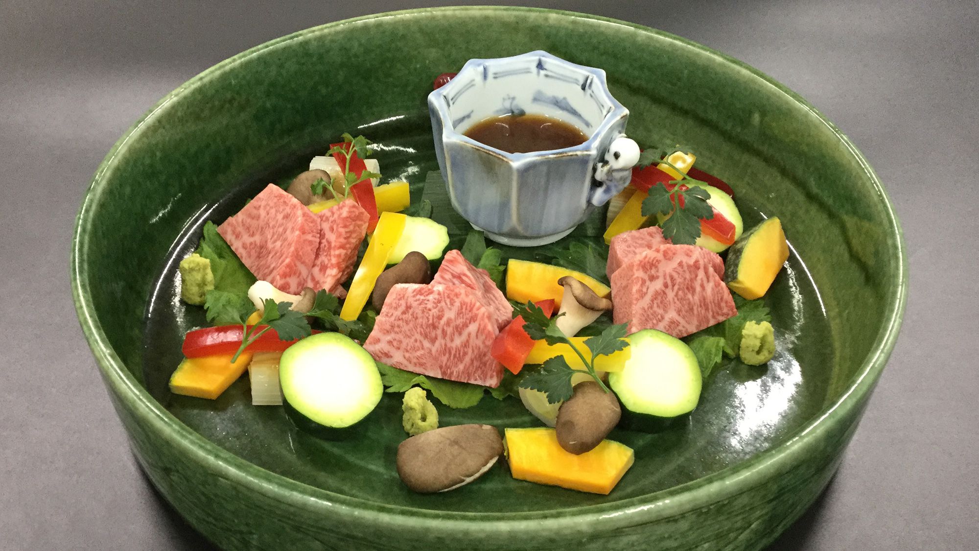 【6～8月卓袱 白鷺】長崎和牛炙り焼、彩野菜