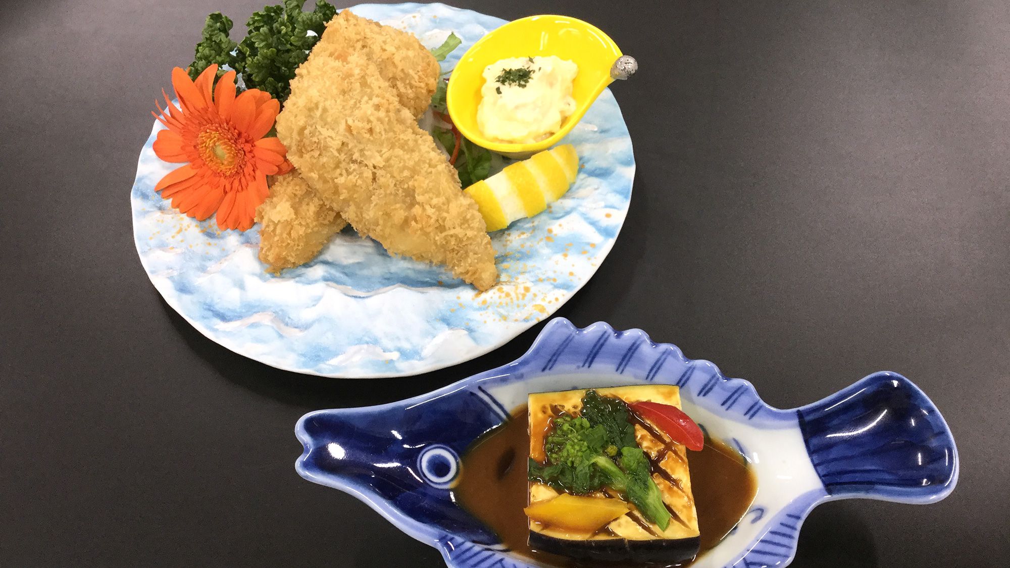 ◆26春【3～5月会席 梅松】近海産アジフライ