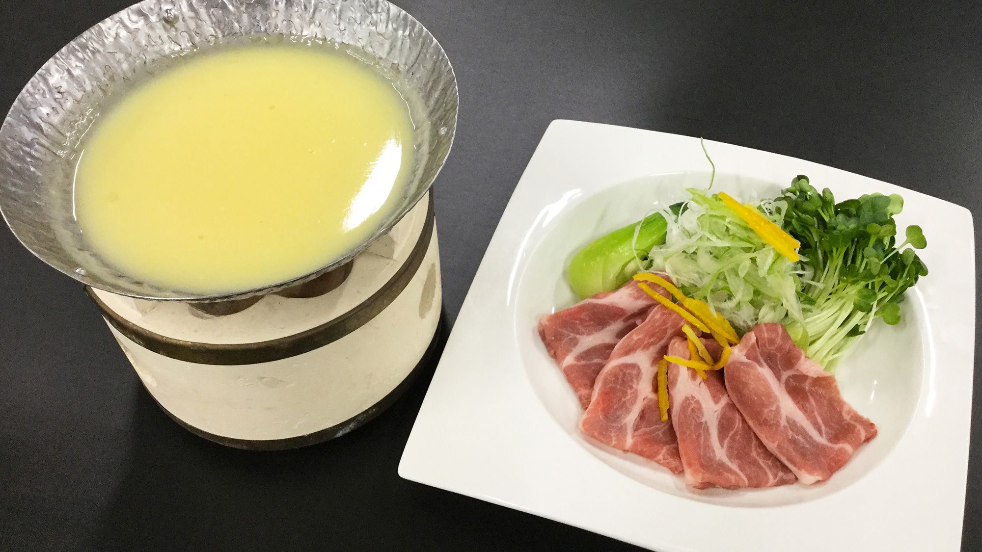 【12～2月会席 梅松】県産豚の柚子味噌鍋