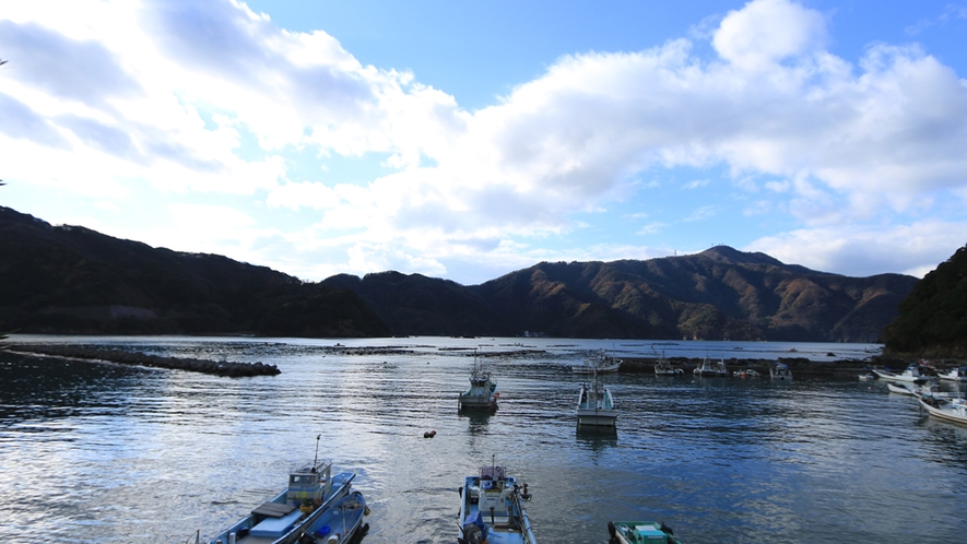 客室からの風景　自然と雄大な海に囲まれた西小川でなにもしない贅沢を