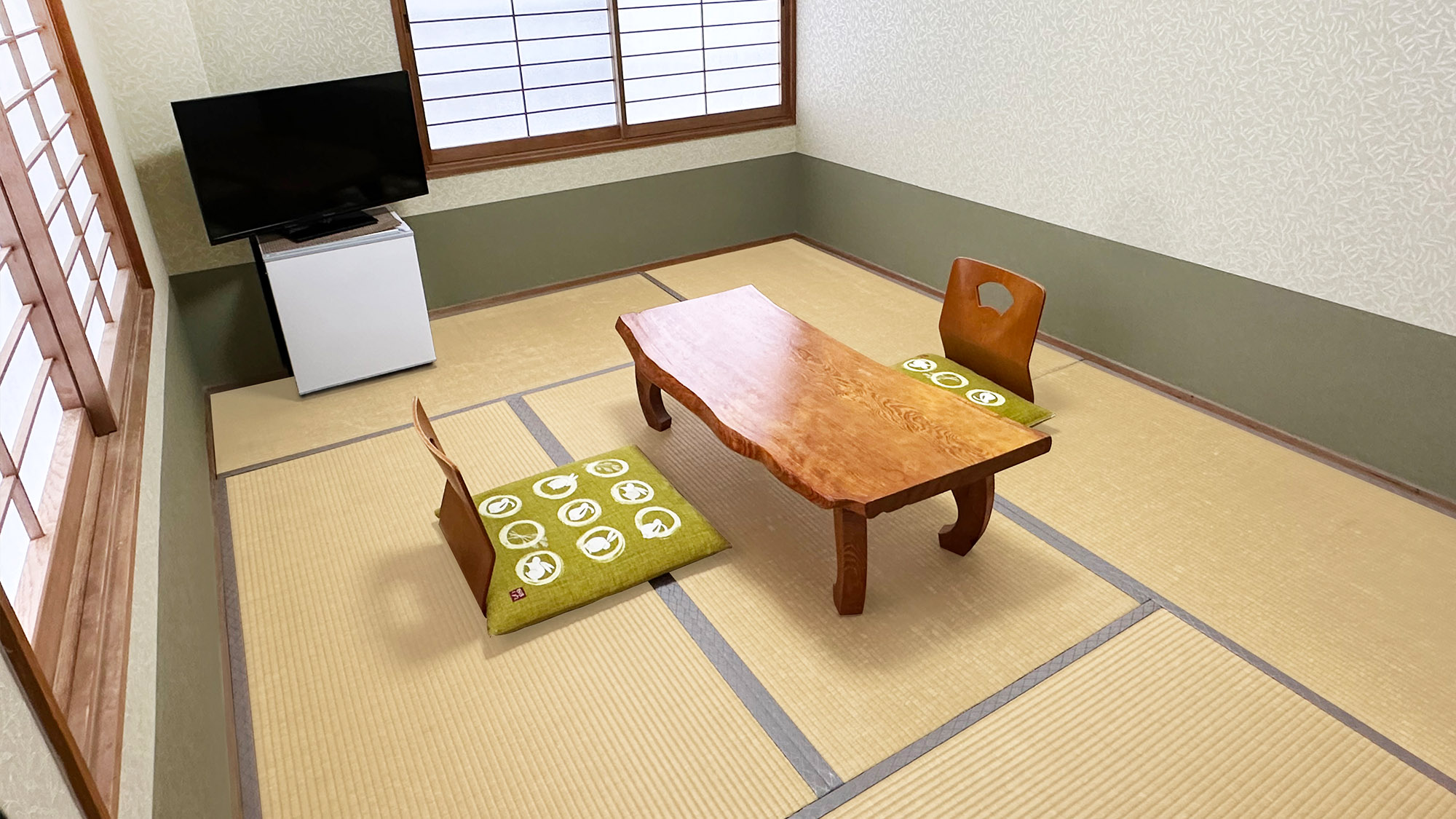 101号室 和室 6畳 角部屋