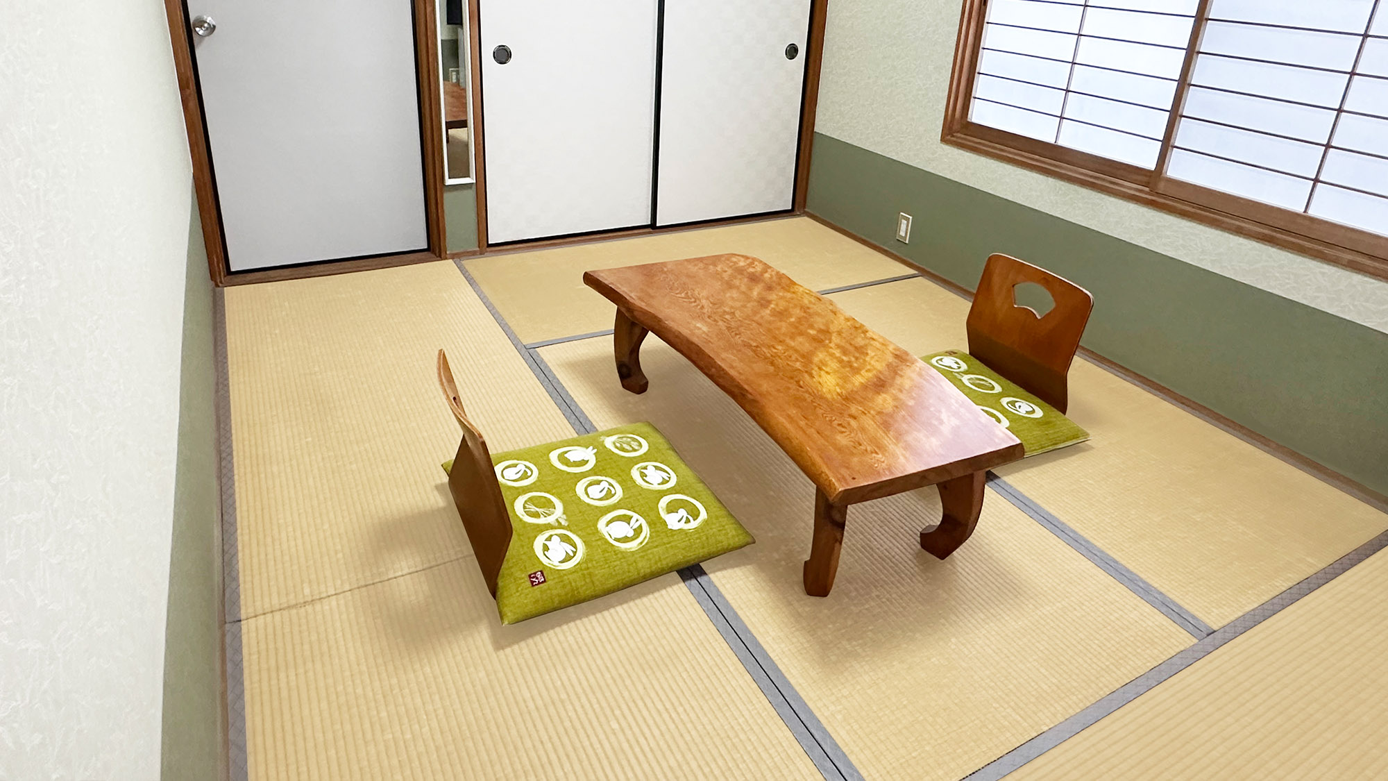 101号室 和室 6畳 角部屋