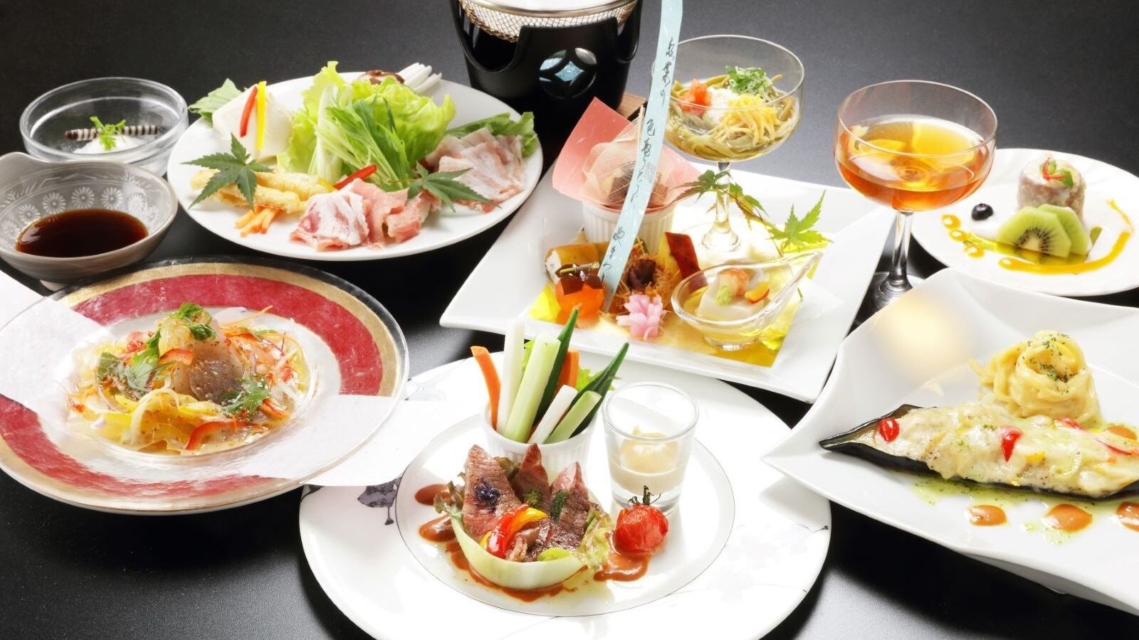 【２食付】和洋会席×３つの源泉をブレンドした最高の湯〜全室檜風呂付きの癒しの宿〜