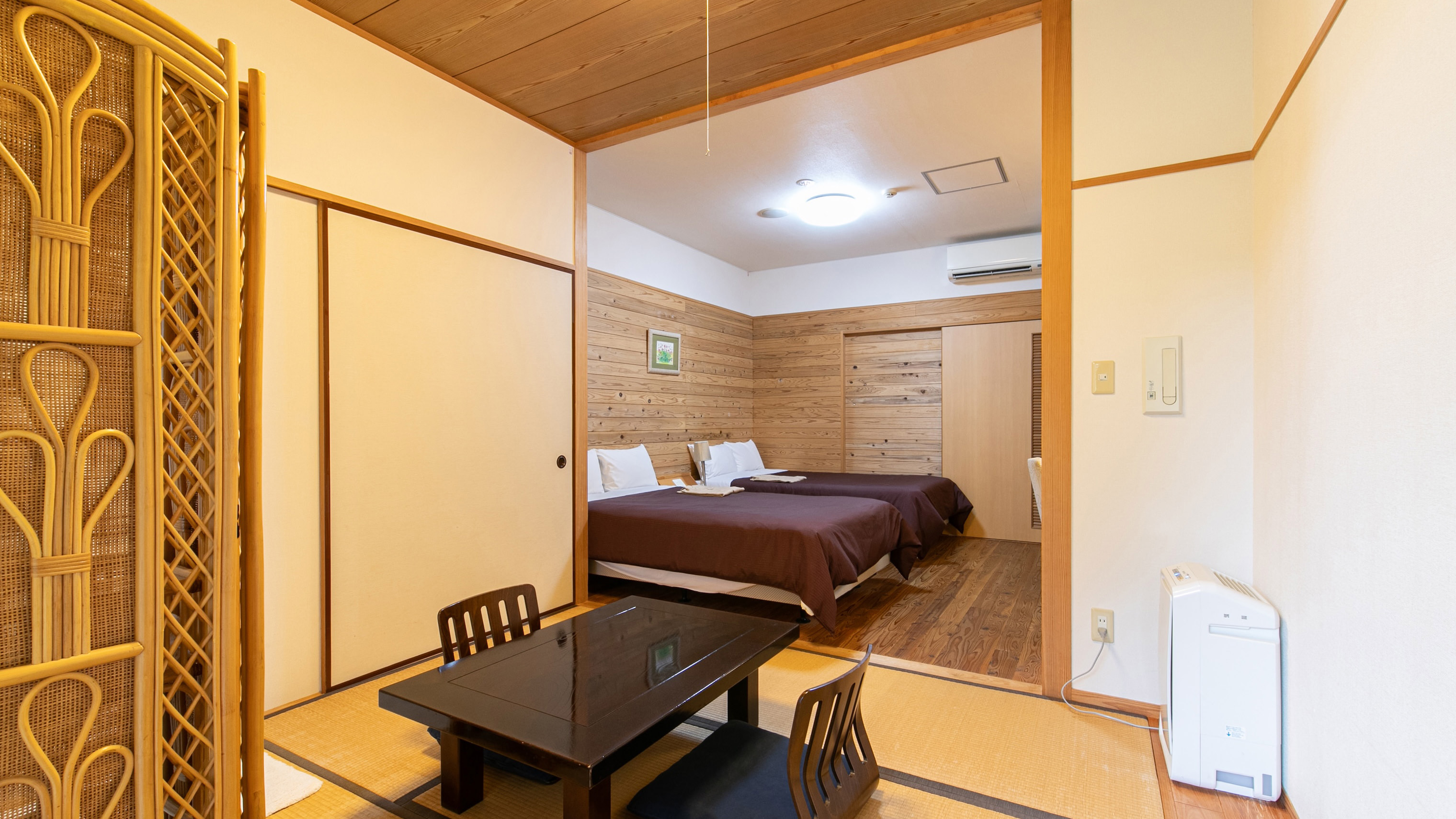 【和洋室】檜の内湯◆鹿児島産の材木と畳の融合（禁煙）30平米