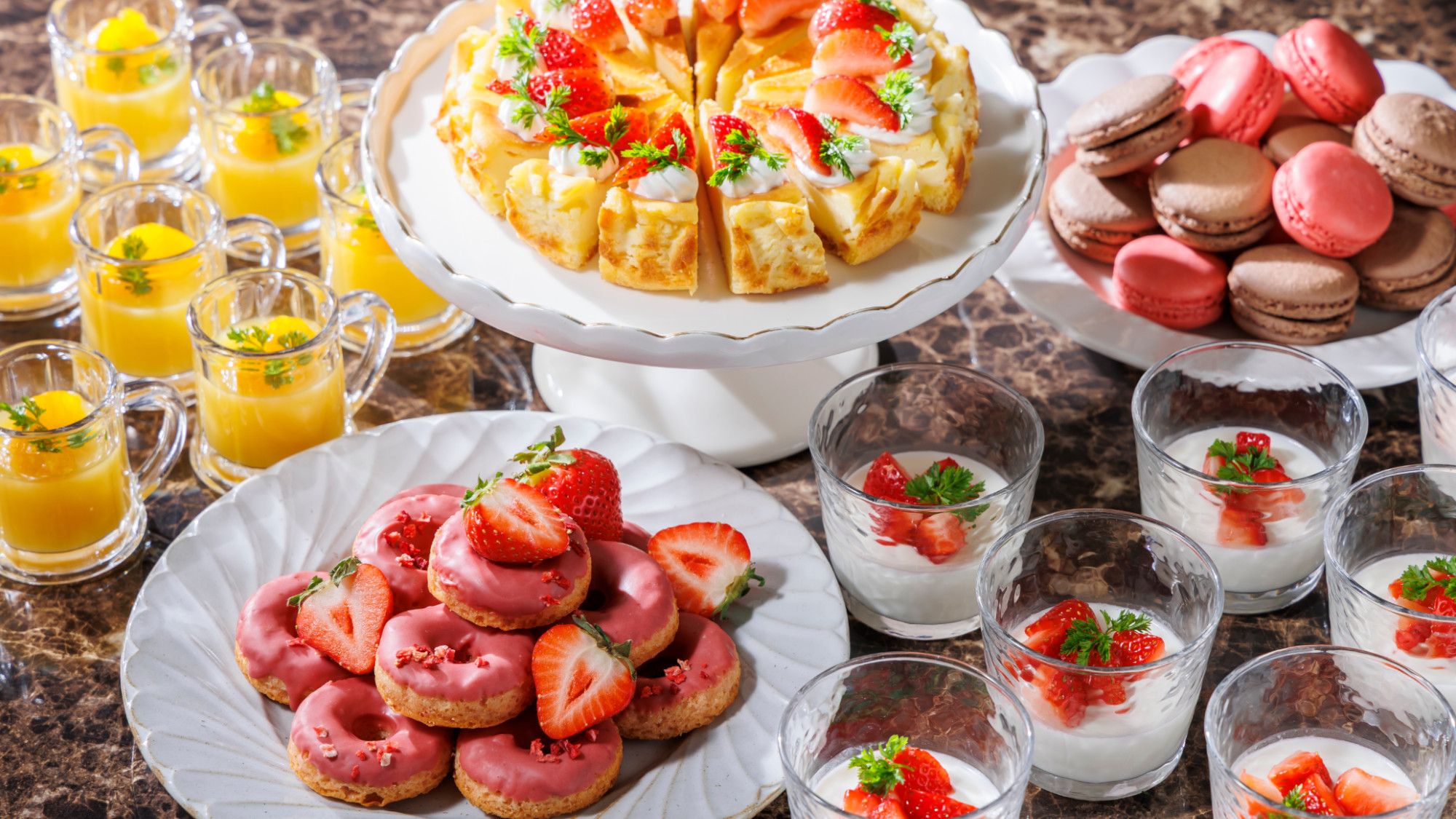 【CROSS TIME CROSS BE】2月～3月ディナービュッフェスイーツイメージ