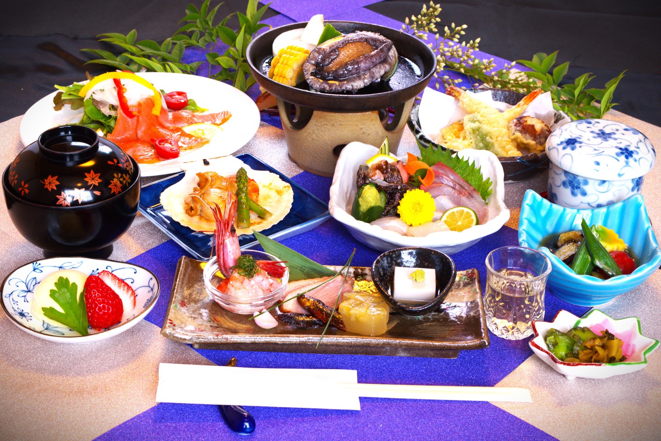 【ペット可 ★ 1泊2食付 /朝夕2食付】アワビステーキ会席料理プラン11品 ♪  3/1〜11/6