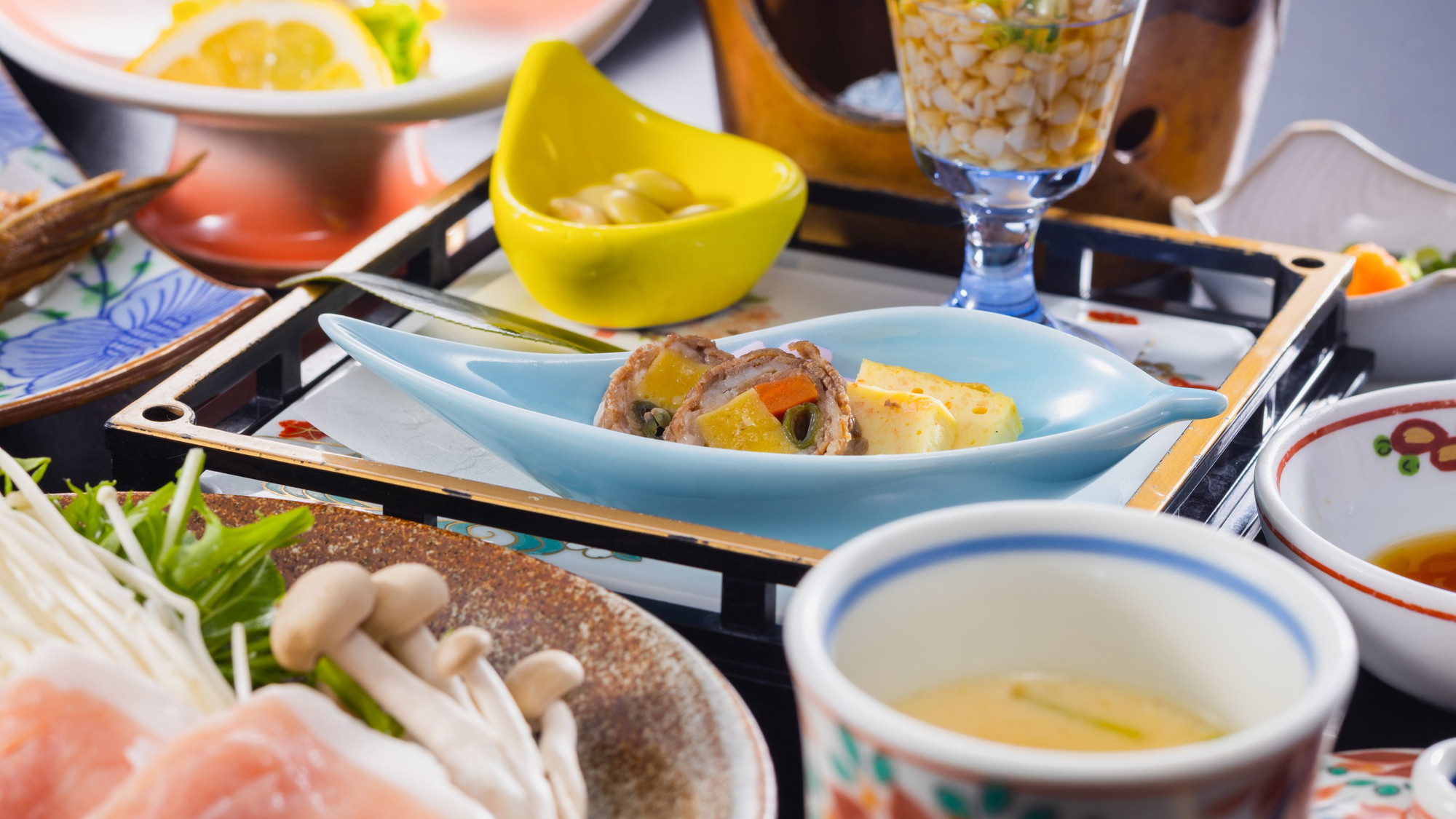 【庄内名物和食会席膳】迷ったらコチラ。庄内の名物料理を取り揃えた基本のご夕食です。