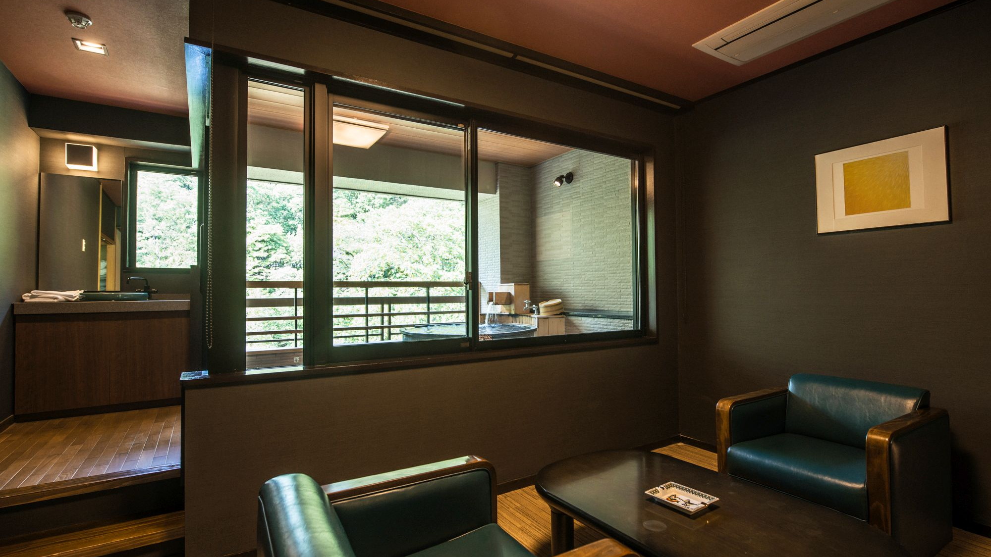 【最上階・露天風呂付〜久遠スイート〜和洋室・73㎡】源泉掛け流しの温泉を愉しむ贅沢な時間