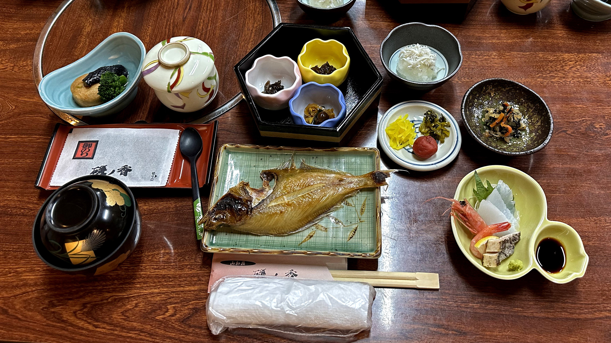 全て手作り自慢の朝食