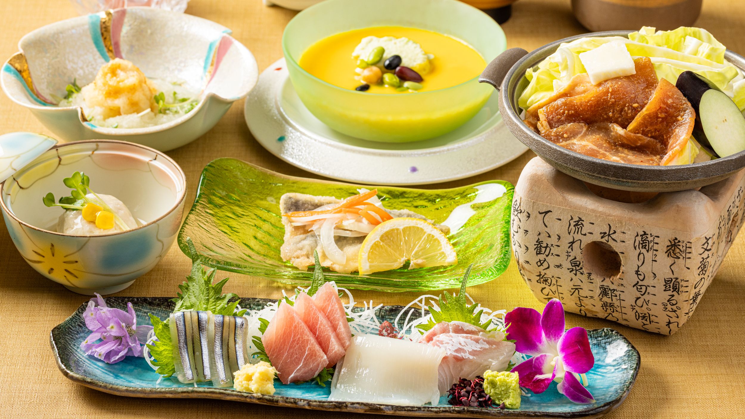 夏料理イメージ（1、2、3番で日替わりになります）