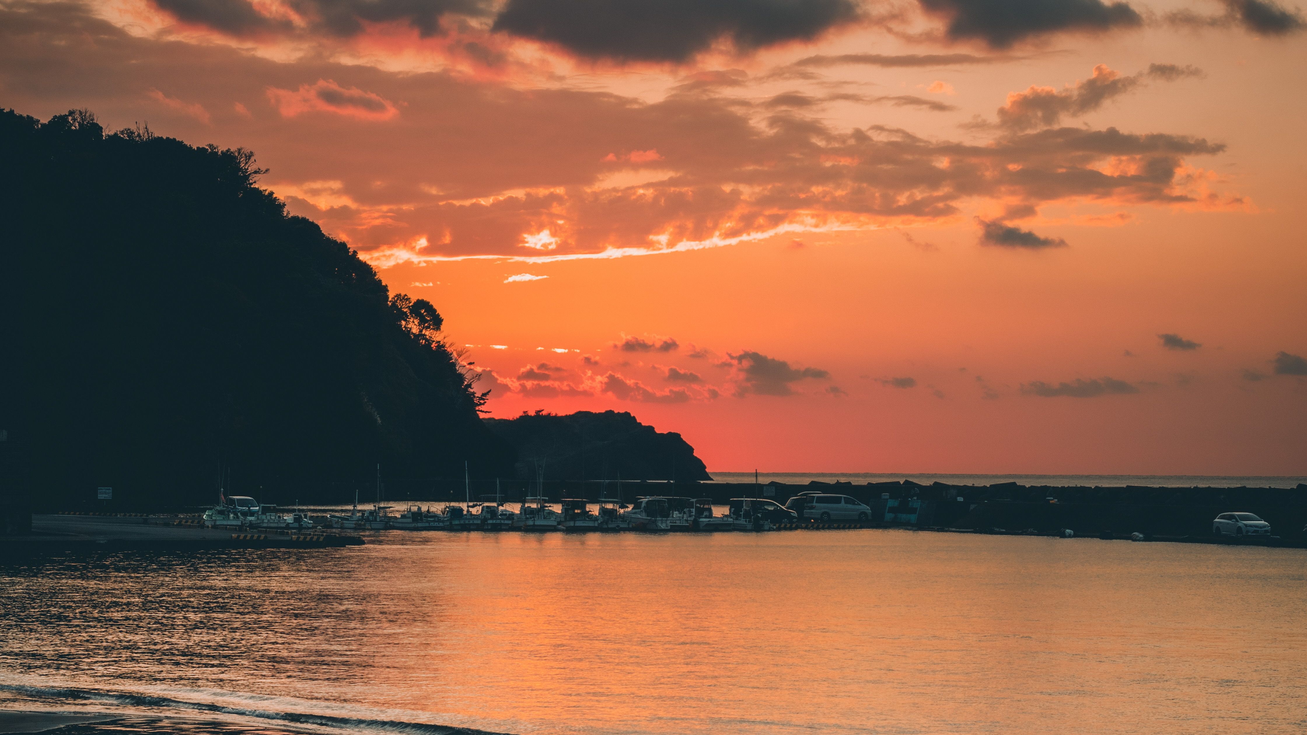 松崎海岸夕焼け