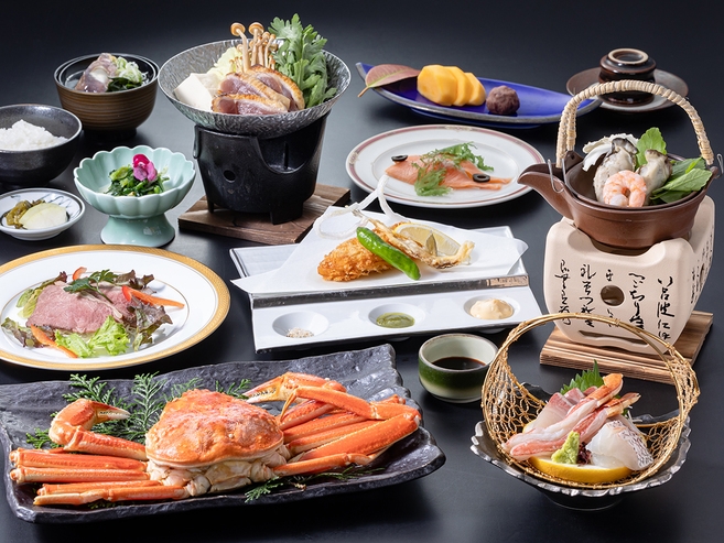 《期間限定》【愛するペットとお泊まり】ズワイガニ付き季節の会席コース《2月29日まで》