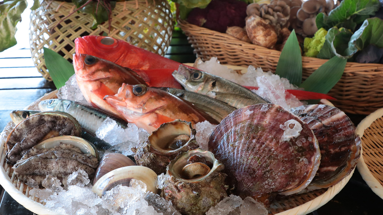 【海鮮グルメ】鮑の踊り焼付きの満喫プラン♪-2食付-