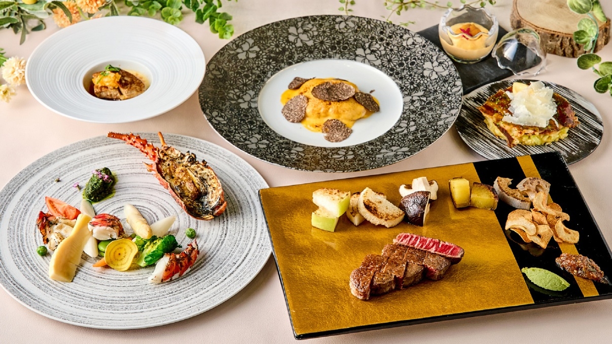 【料理長推奨】 鉄板焼ディナーコース『凛庭』 ★《2食付き》