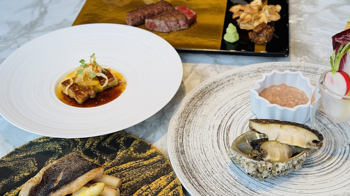 【料理長推奨】 鉄板焼ディナーコース『凛庭』《2食付き》