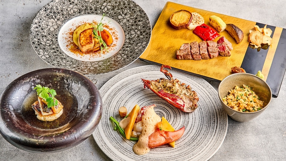 【料理長推奨】 鉄板焼ディナーコース『凛庭』 ★《2食付き》