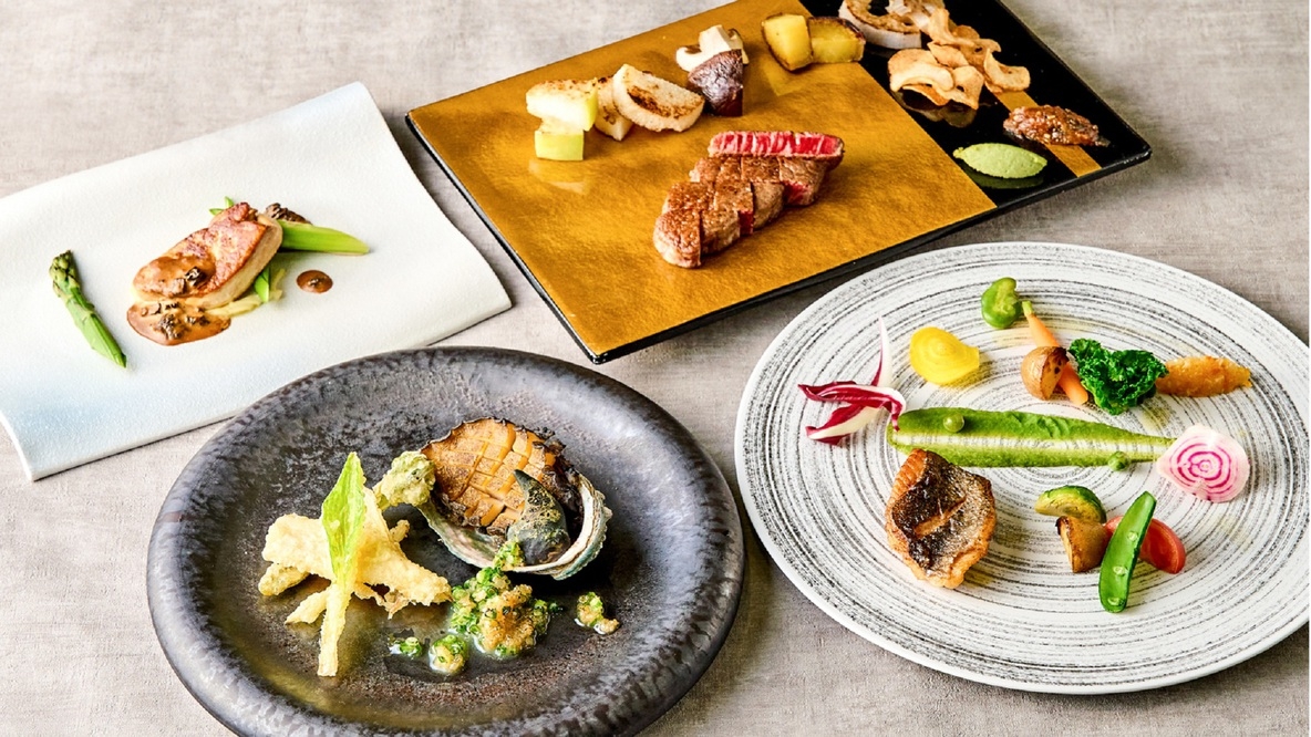 【記念日におすすめ】鉄板焼ディナーコース『瑠璃』 ★《2食付き》