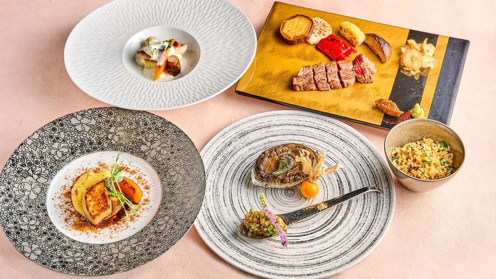 【記念日におすすめ】鉄板焼ディナーコース『瑠璃』 ★《2食付き》