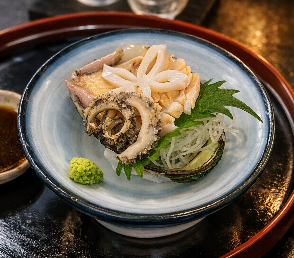 【上質会席】鮑の刺身付き｜部屋食・源泉掛け流し内湯付