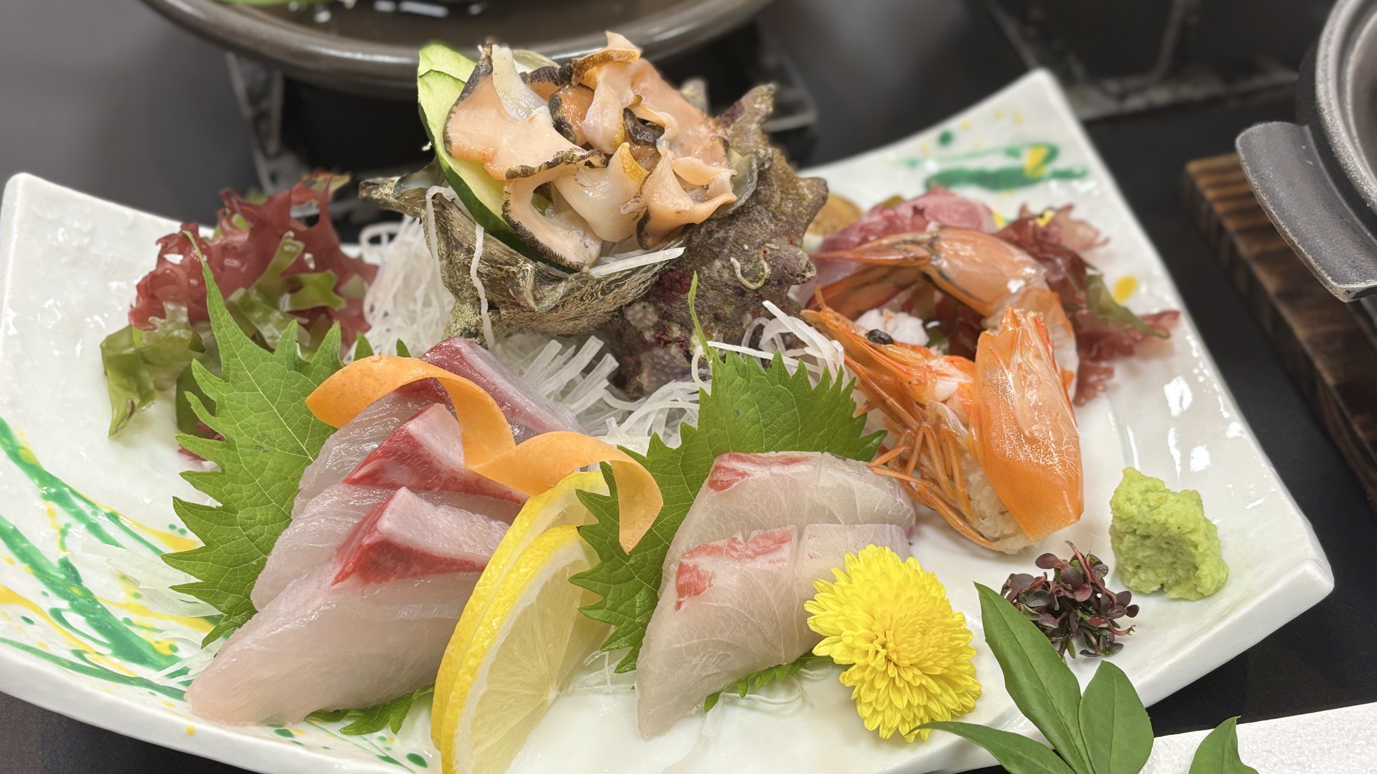 【さき楽90】90日前までのご予約で2000円引き！　お料理はワンランクアップ　彩会席（2食付）