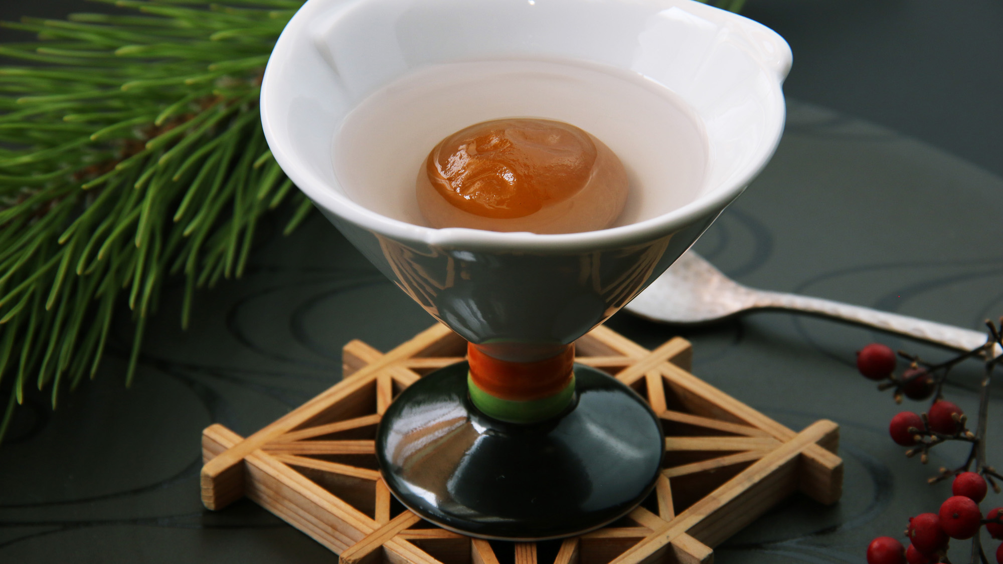 ♯冬-自家製梅の翡翠煮　身体が喜ぶこの一品。