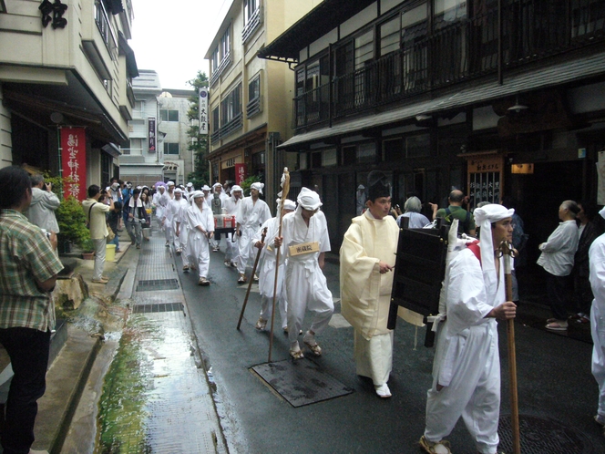 肘折温泉の開湯祭