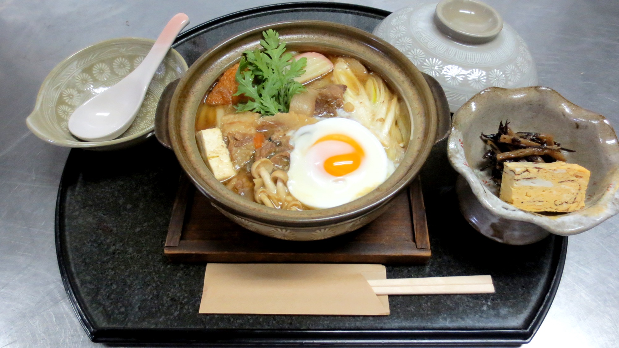 *ランチ／心身温まる♪いのしし鍋焼きうどん