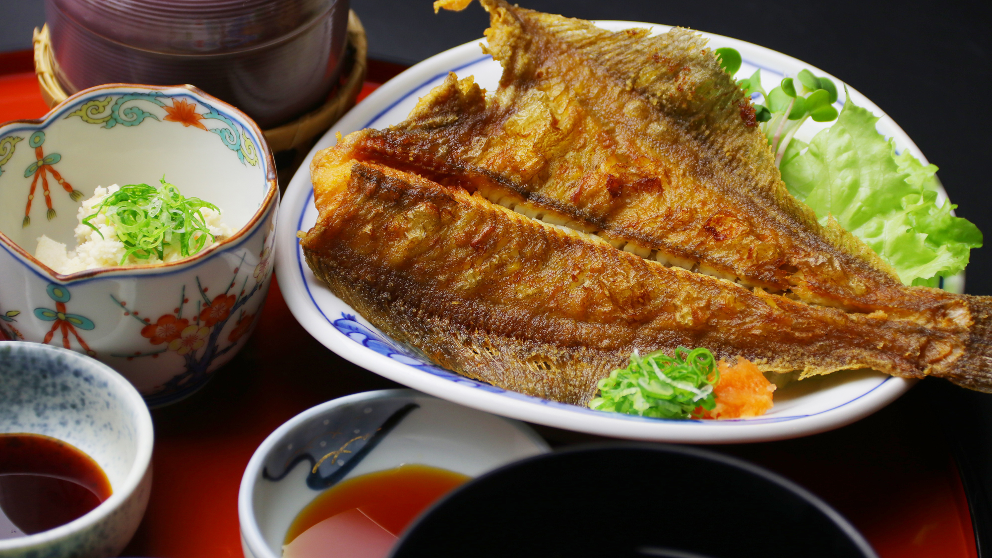 【夕食一品一例】カレイの唐揚げ