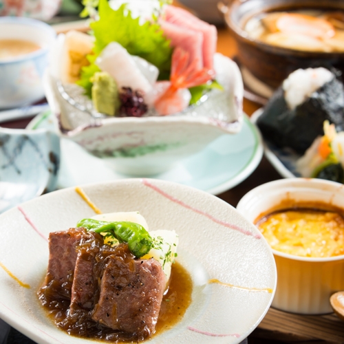 【秋冬SALE】まぼろしの和牛「稲葉牛」ステーキ付きの特選プラン【富山地産ブランド】