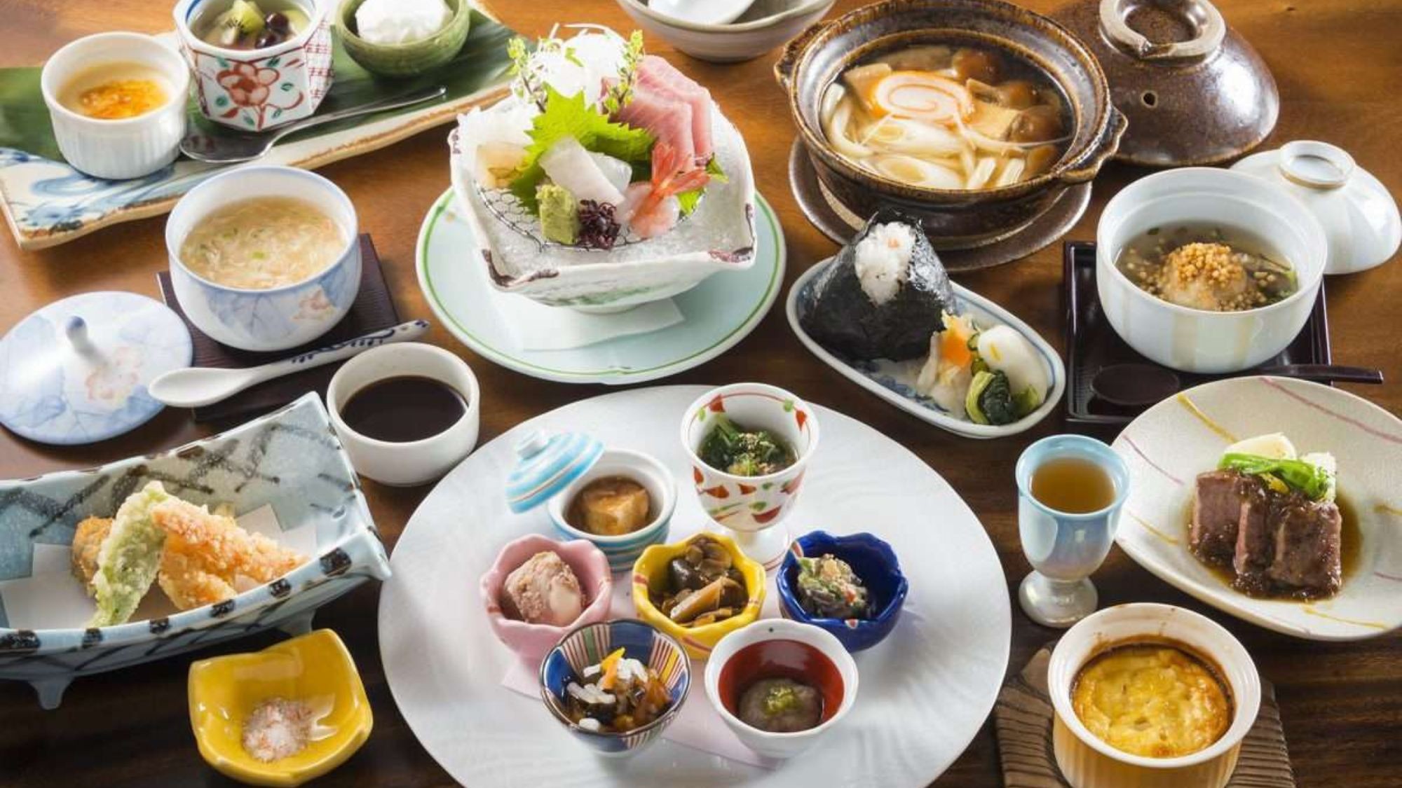 【滝乃荘◆量控えめコース】料理長が厳選する富山の旬の食材 シニアや女性におすすめ♪＜お料理高評価＞