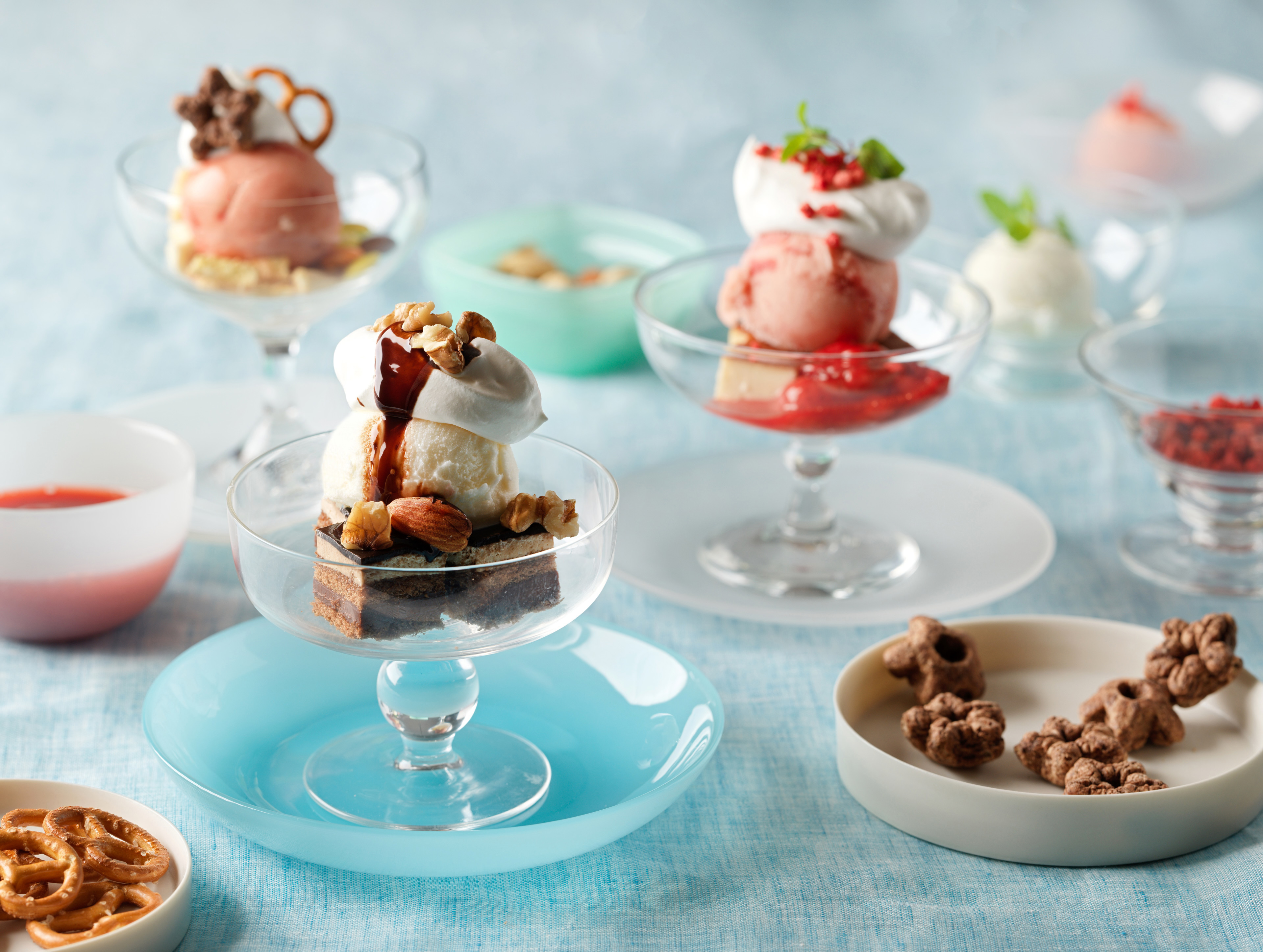 「スタジオビュッフェ もぐもぐ」ジェラートビーチ 盛り付けイメージ