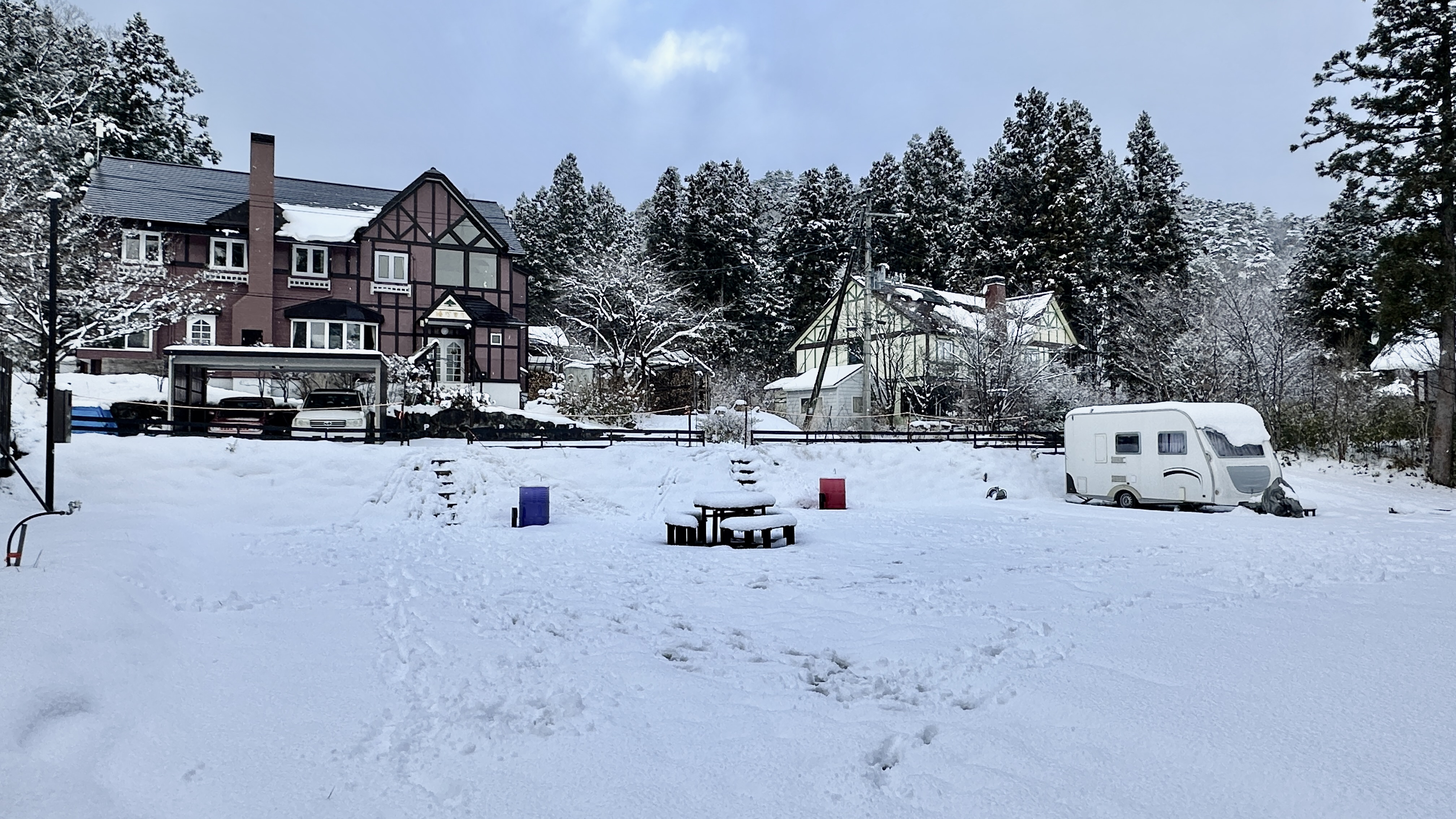 RVパーク（雪景色）