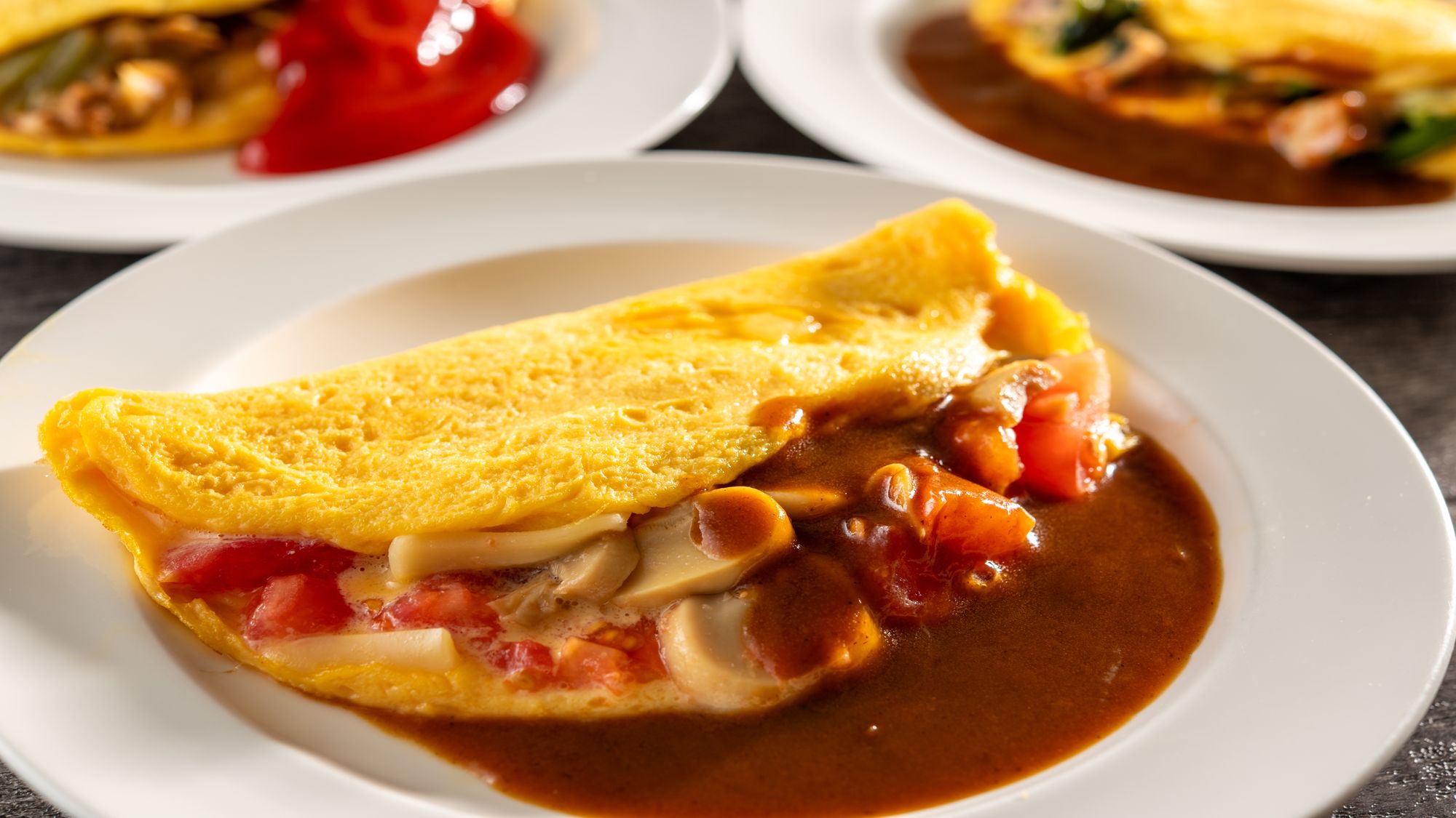 朝食バイキングイメージ　ハワイアンズオムレツ