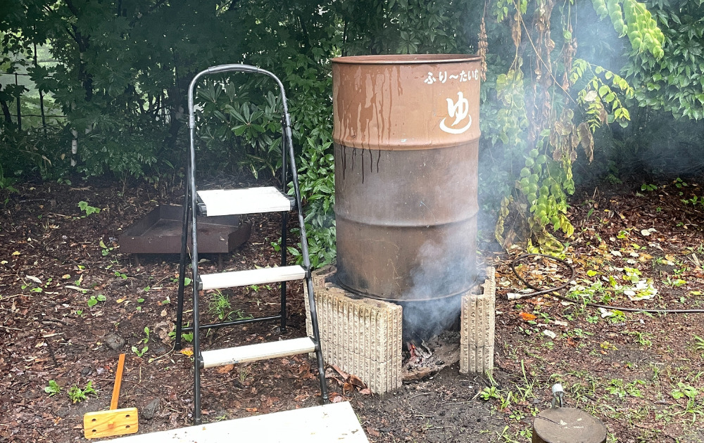 ドラム缶風呂体験