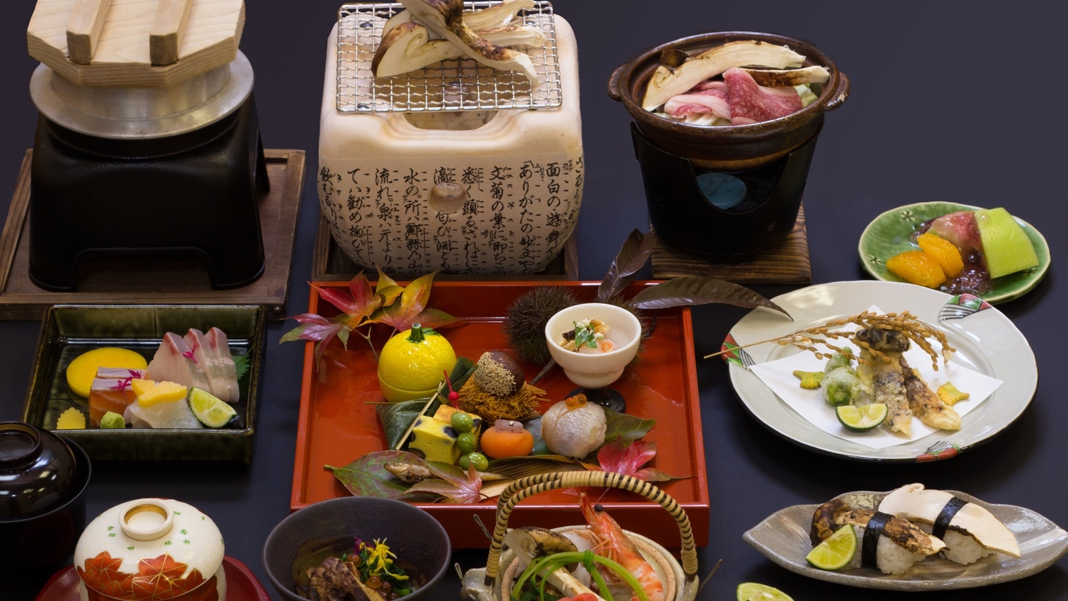 【秋限定・松茸会席】秋の味覚の王様「松茸」をフルコースで堪能！大自然で過ごす贅沢な休日